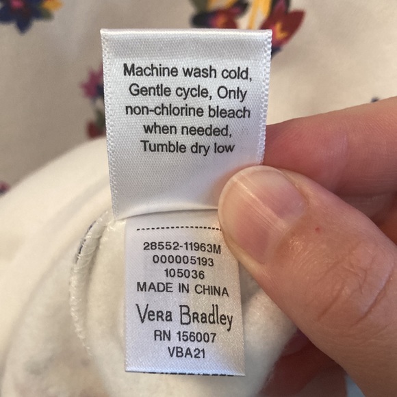 Vera Bradley Crew Neck Sweatshirt in Airy Rosa Floral Print - Picture 7 of 9